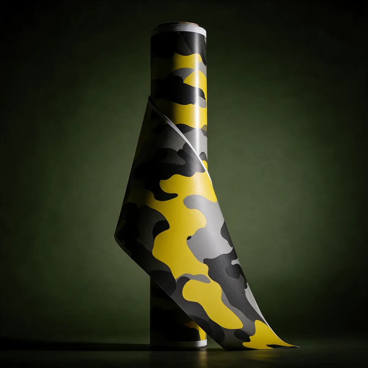 Camuflaje Amarillo Urbano — muestra de vinil wrap