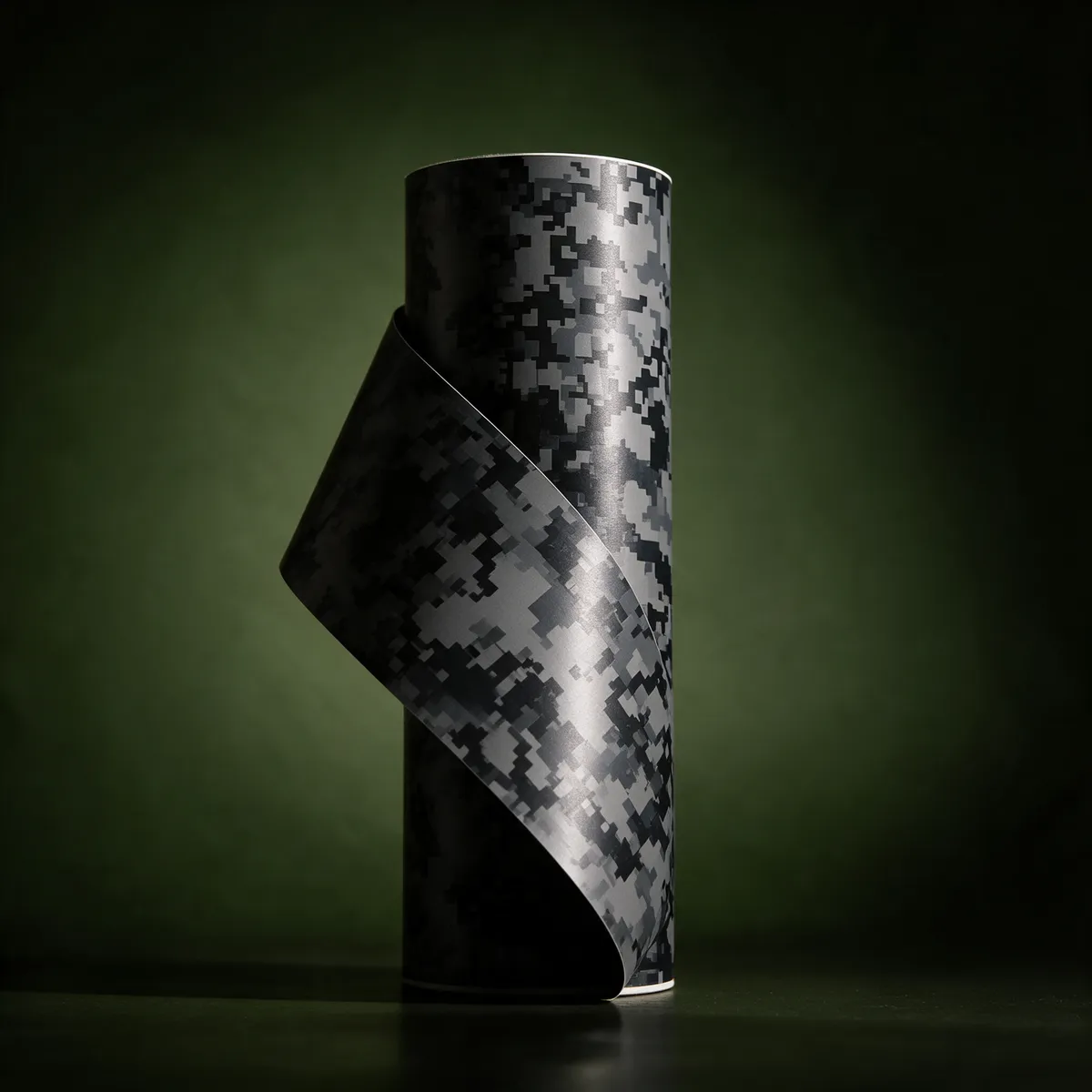 Camuflaje Digital Gris — muestra de vinil wrap