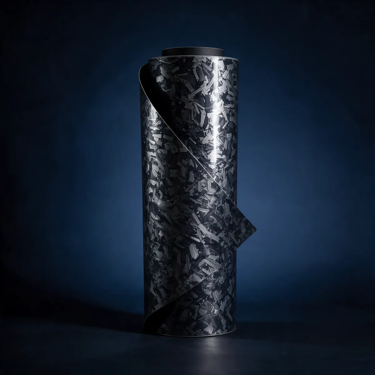 Carbono Forjado Gris Ghost — muestra de vinil wrap