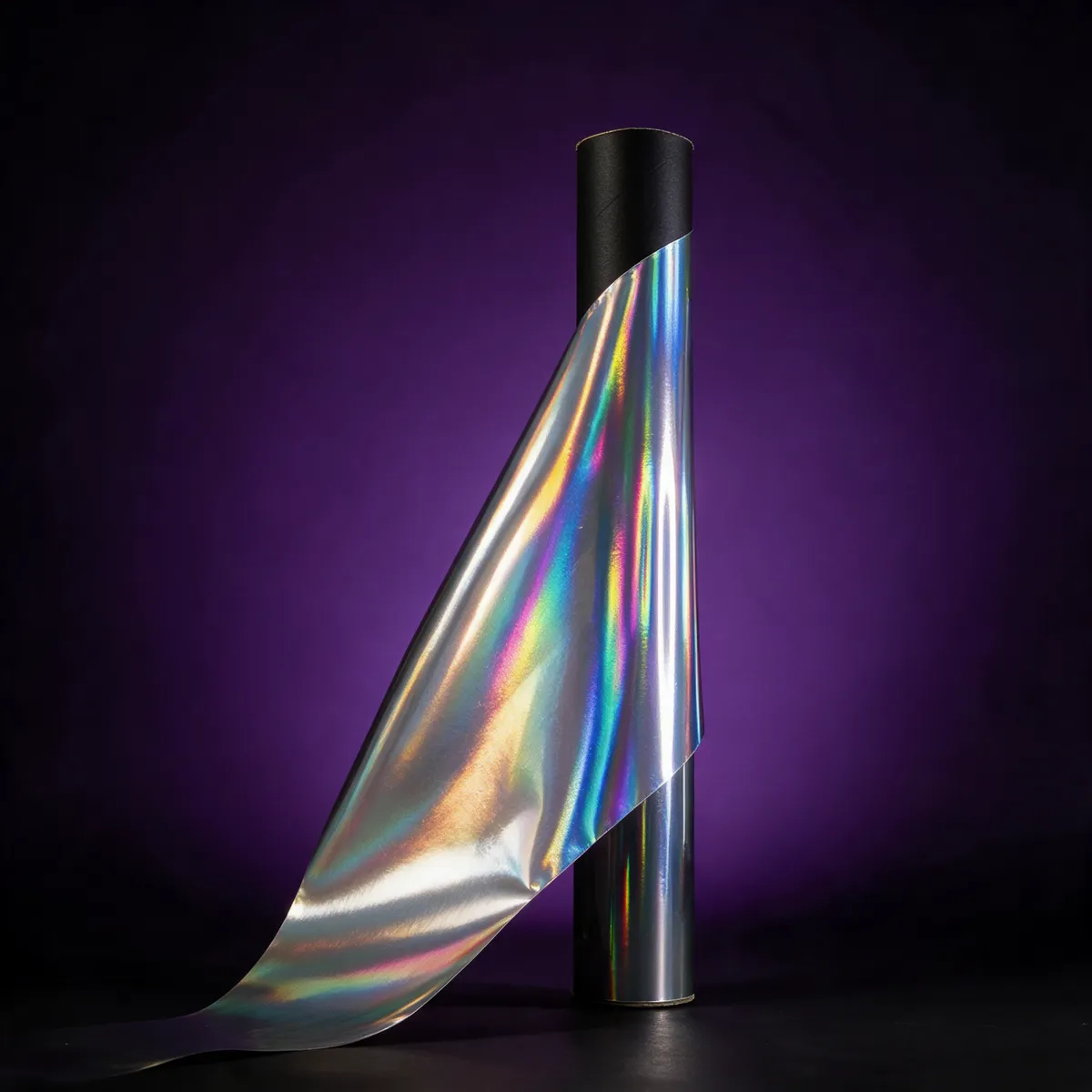 Plata Holográfico Láser — muestra de vinil wrap