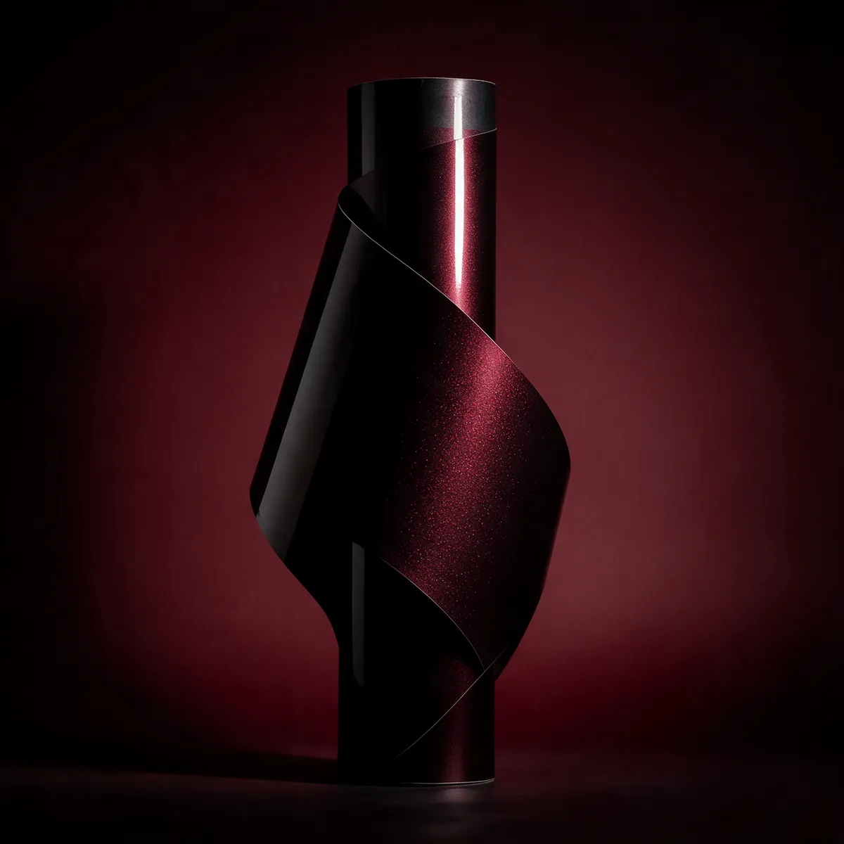 Cereza Negra Metálico — muestra de vinil wrap