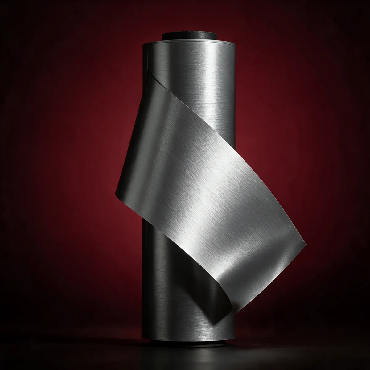 Plata Cepillado — muestra de vinil wrap